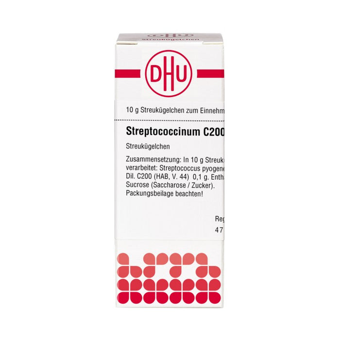 Streptococcinum C200 DHU Globuli, 10 g Globuli