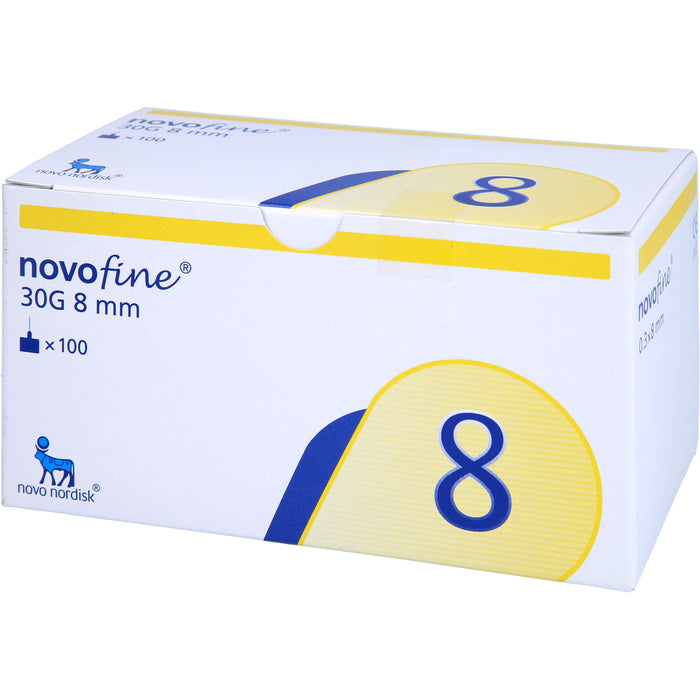 Novofine 8 Kanuelen 0,30x8mm, 100 St KAN