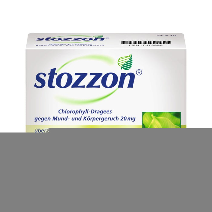 stozzon Chlorophyll-Dragees gegen Mund- und Körpergeruch, 100 St. Tabletten