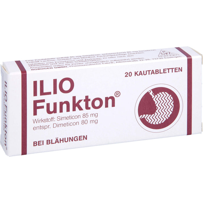 Ilio-Funkton Kautabletten bei Blähungen, 20 St. Tabletten