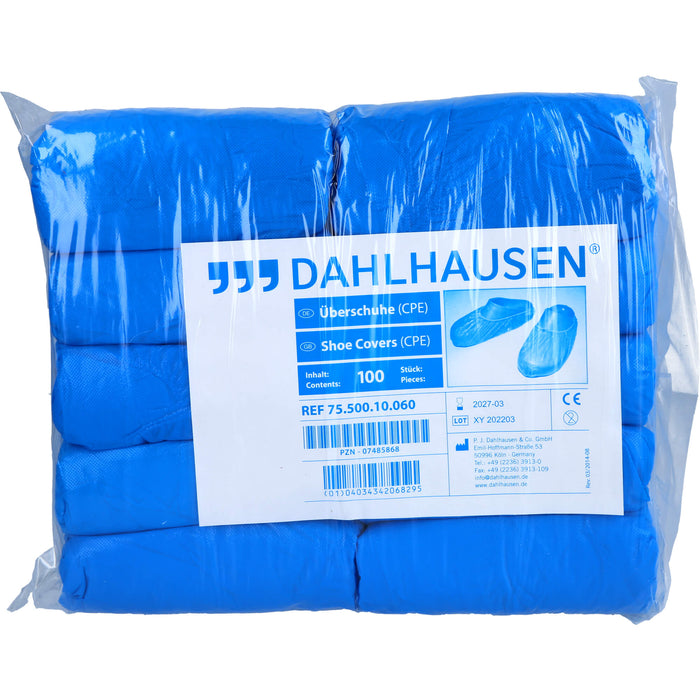 Überziehschuhe CPE blau, 100 St 