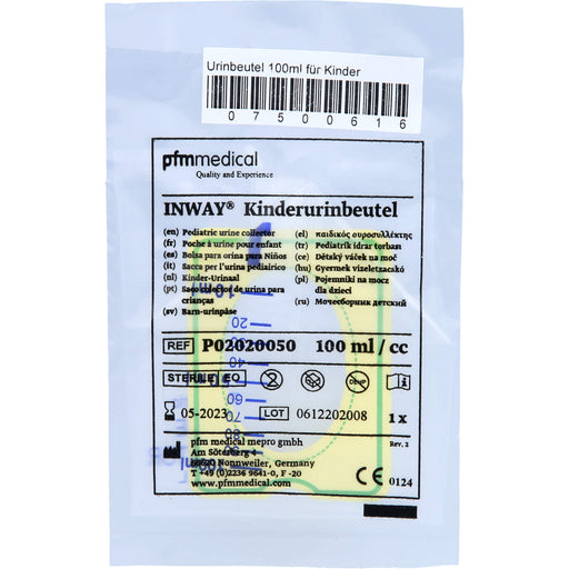 DR. JUNGHANS Urinauffangbeutel für Kinder, 1 St. Beutel