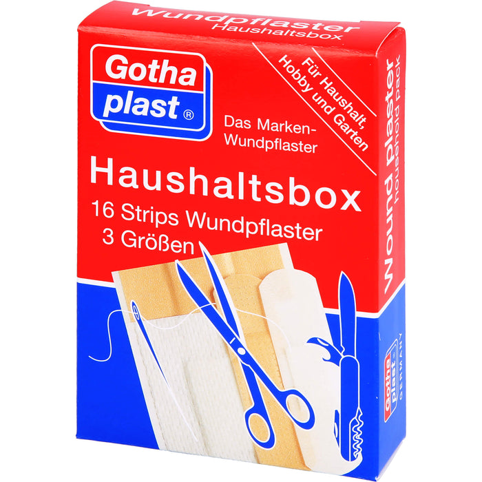 Gothaplast Haushaltsbox Wundpflaster, 16 St. Pflaster