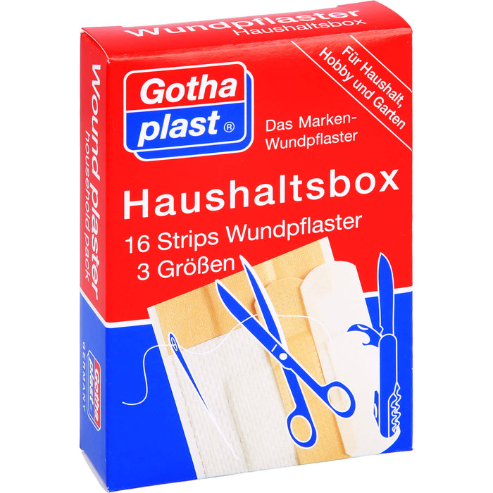 Gothaplast Haushaltsbox Wundpflaster, 16 St. Pflaster