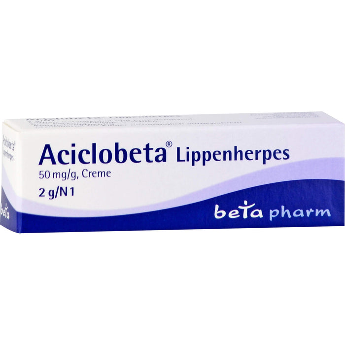 Aciclobeta Lippenherpes, 50 mg/g, Creme, 2 g Creme