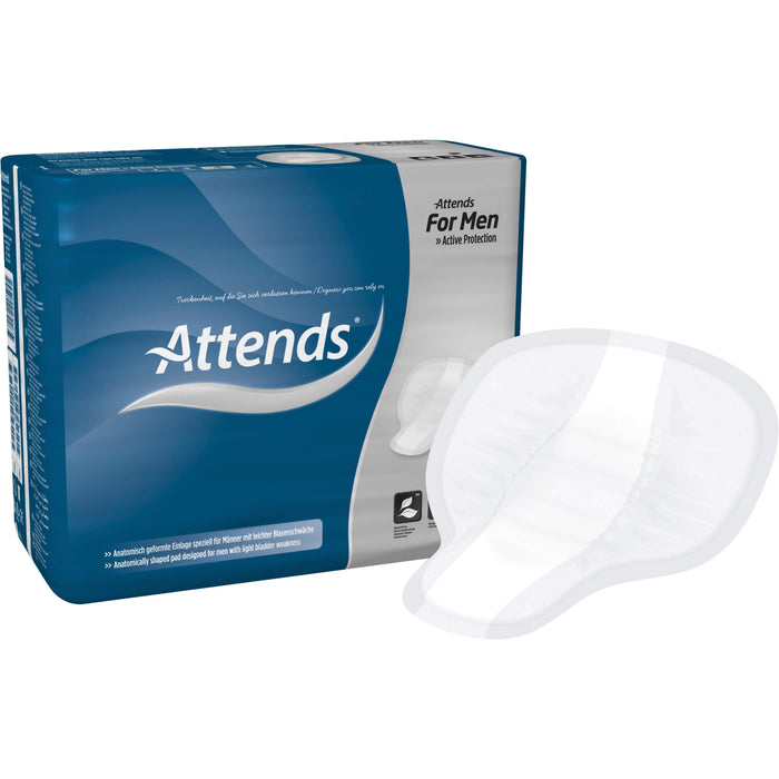 Attends for Men 4 Einlagen speziell für den Mann, bei mittlerer Blasenschwäche, 14 St. Einlagen