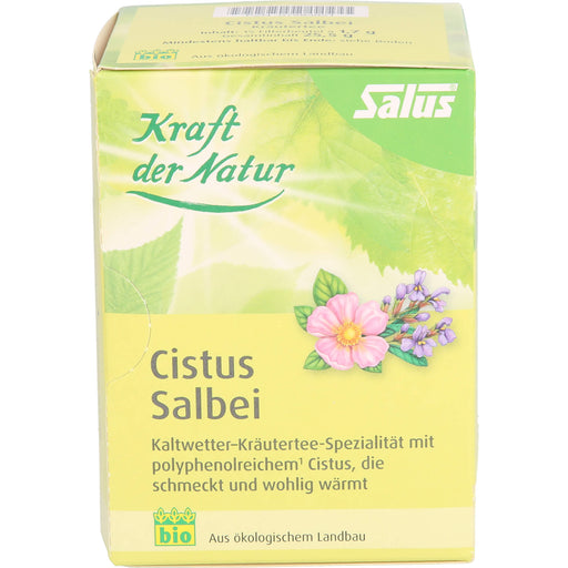 Salus Kraft der Natur Cistus Salbei bio Kräutertee, 15 St. Filterbeutel