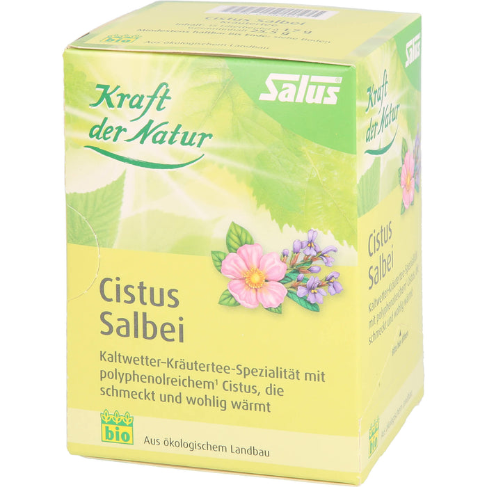 Salus Kraft der Natur Cistus Salbei bio Kräutertee, 15 St. Filterbeutel