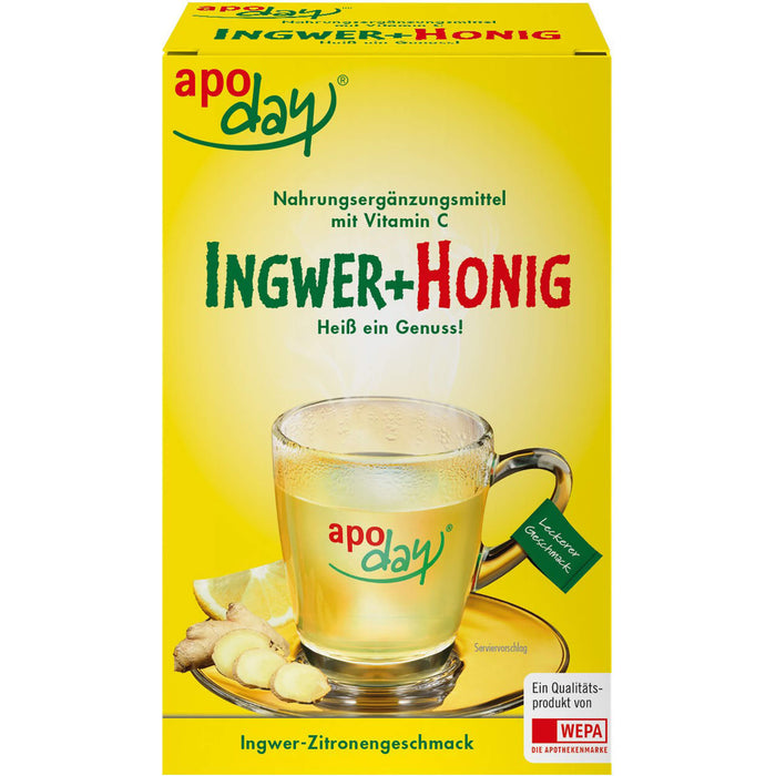 Apoday Ingwer + Honig Pulver Beutel, 10 St. Beutel