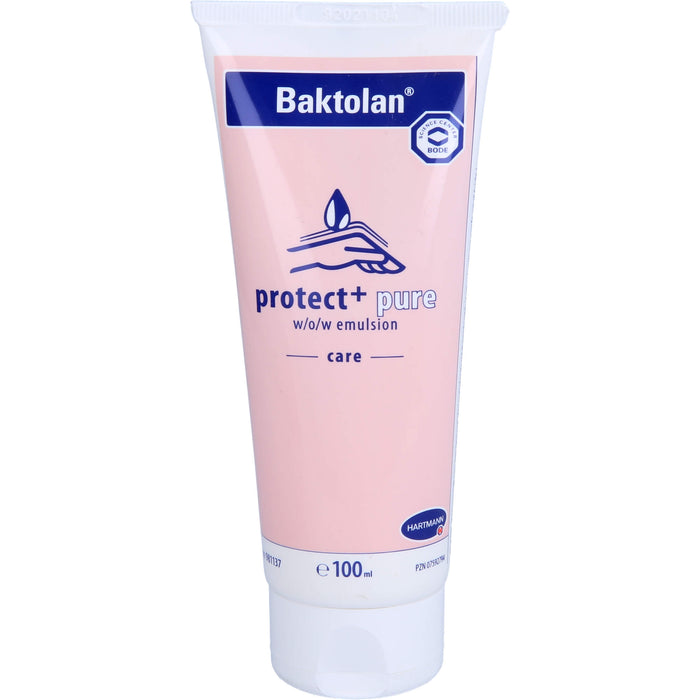 Baktolan protect + pure Emulsion pflegt die Haut, 100 ml Emulsion