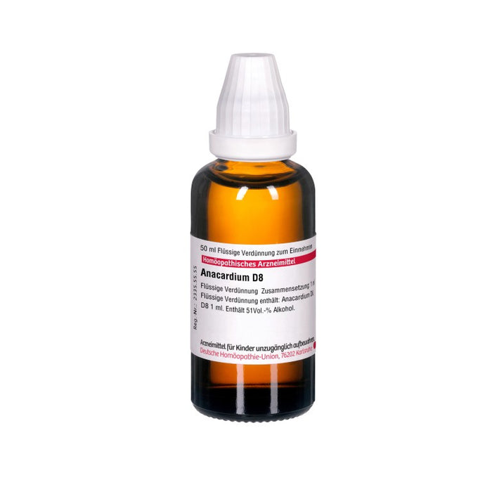 Anacardium D8 DHU Dilution, 50 ml Lösung