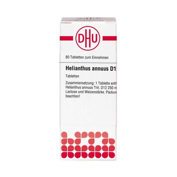 Helianthus annuus D12 DHU Tabletten, 80 St. Tabletten