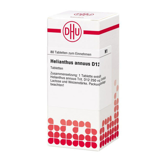 Helianthus annuus D12 DHU Tabletten, 80 St. Tabletten