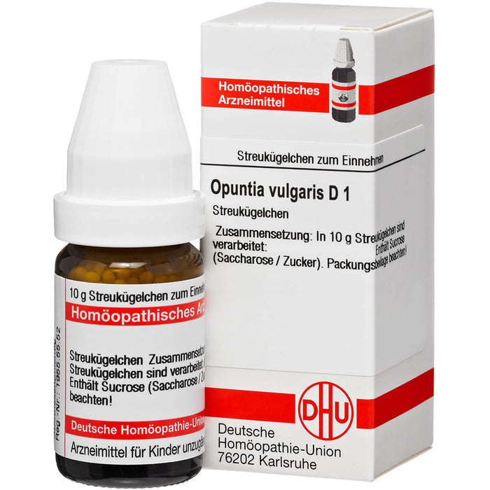 Opuntia vulgaris D1 DHU Globuli, 10 g Globuli