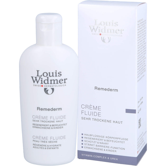 Louis Widmer Remederm Creme Fluide leicht parfümiert, 200 ml Lösung