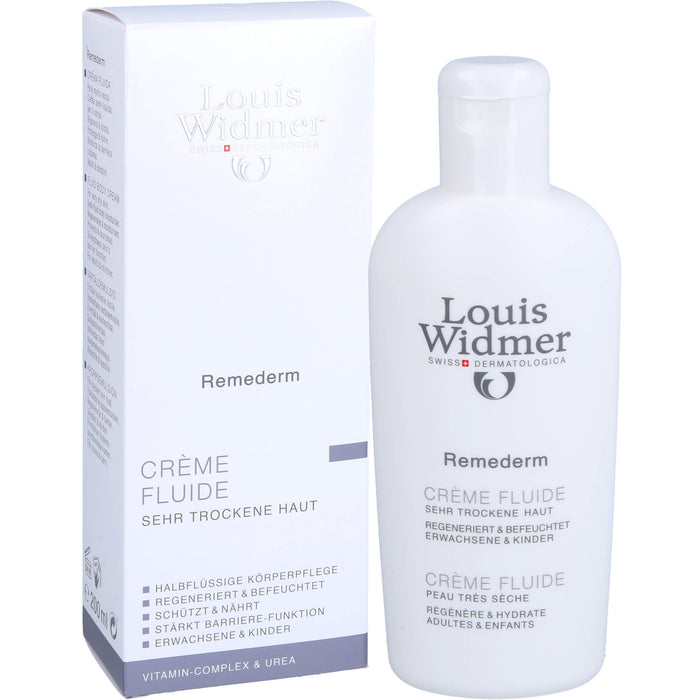 Louis Widmer Remederm Creme Fluide leicht parfümiert, 200 ml Lösung