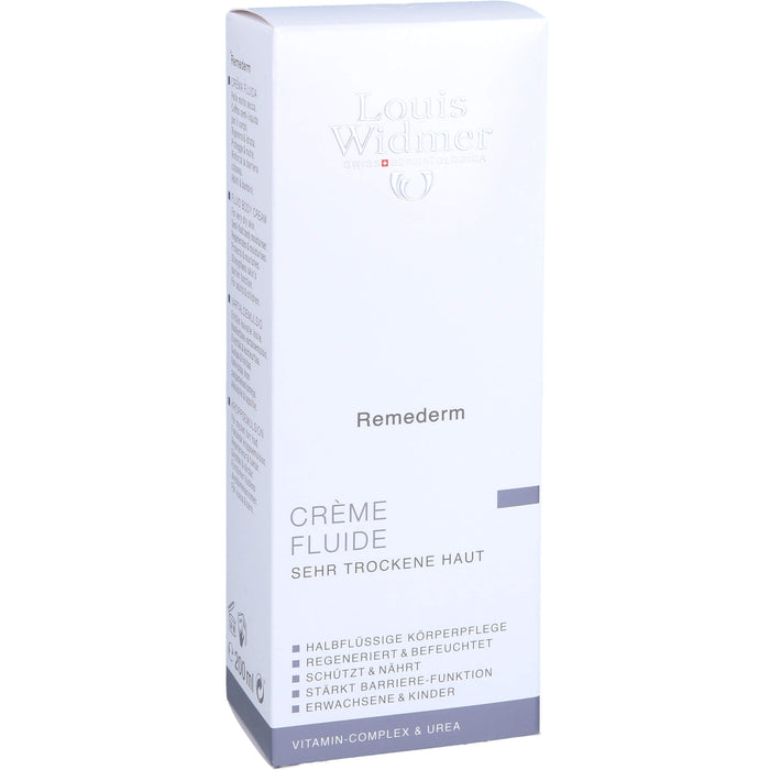 Louis Widmer Remederm Creme Fluide leicht parfümiert, 200 ml Lösung