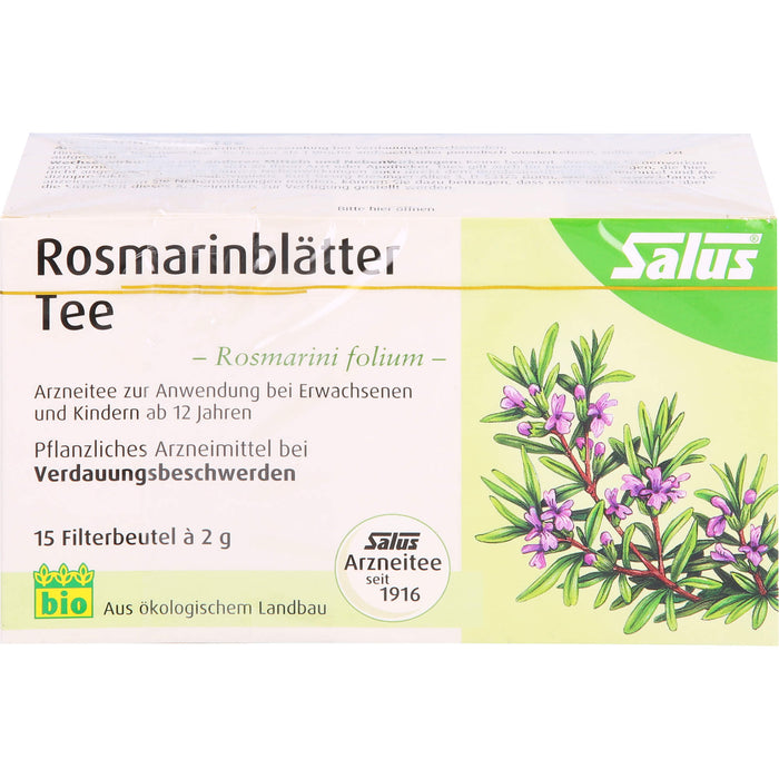 Salus Rosmarinblätter Arzneitee bei Verdauungsbeschwerden, 15 St. Filterbeutel
