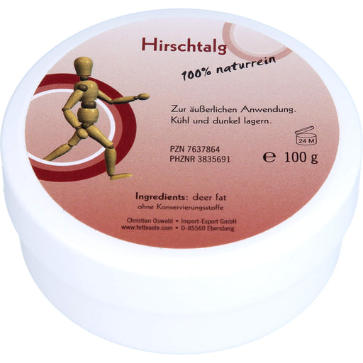 Christian Oswald Hirschtalg 100% naturrein, 100 g Creme