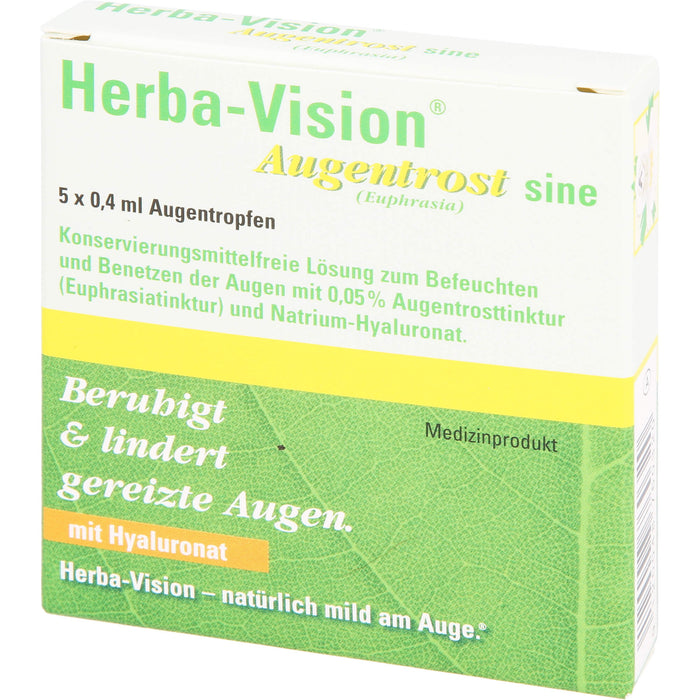 Herba-Vision  Augentrost sine (Euphrasia), 5 St. Ampullen