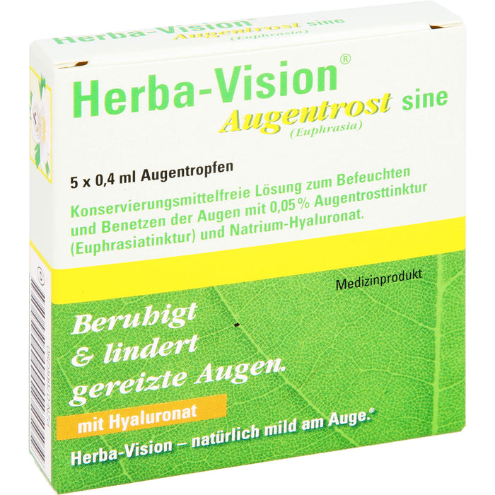 Herba-Vision  Augentrost sine (Euphrasia), 5 St. Ampullen