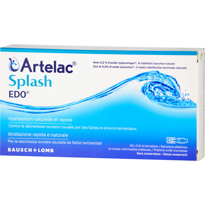 Artelac Splash Augentropfen EDO, 30 pcs. Single-dose pipettes
