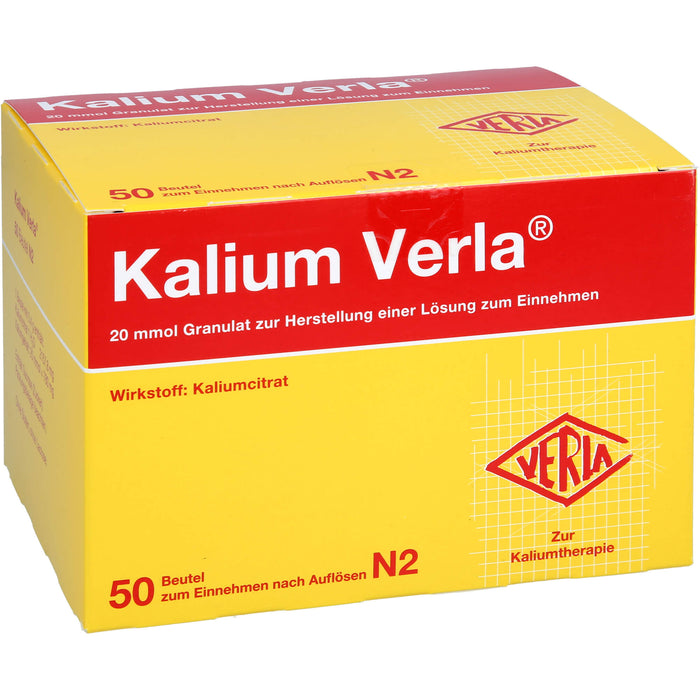 Kalium Verla Granulat zur Kaliumtherapie, 50 St. Beutel