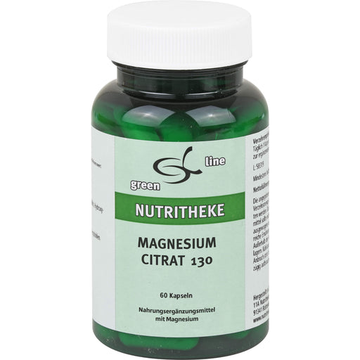Green Line Nutritheke Magnesiumcitrat 130 Kapseln, 60 St. Kapseln