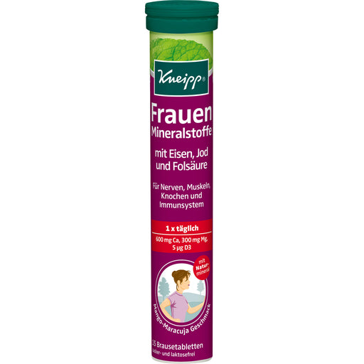 Kneipp Frauen Mineralstoffe mit Eisen, Jod und Folsäure Brausetabletten, 15 St. Tabletten