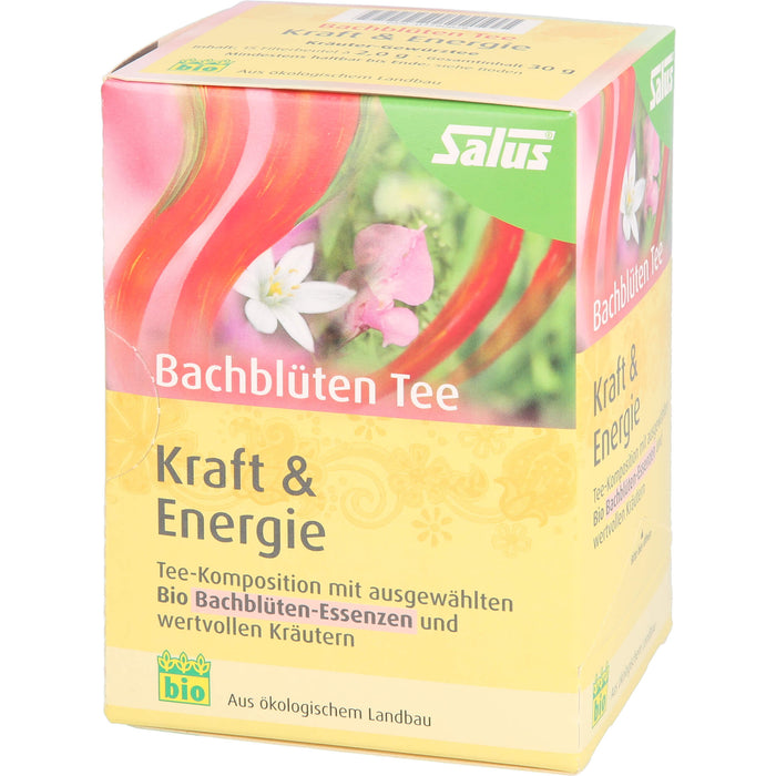Salus Bachblüten Tee Kraft & Energie bio, 15 St. Filterbeutel