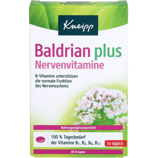 Kneipp Baldrian plus Nervenvitamine Dragees, 40 St. Tabletten