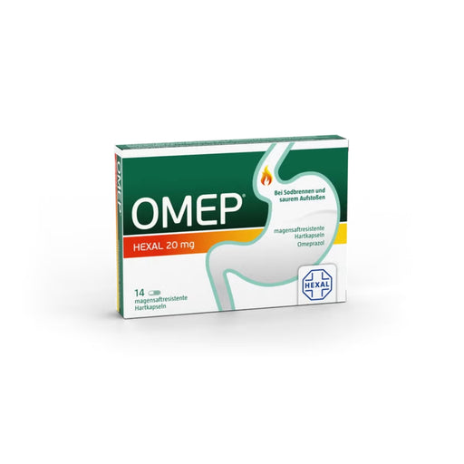 Omep HEXAL 20 mg Hartkapseln bei Sodbrennen, 14 St. Kapseln