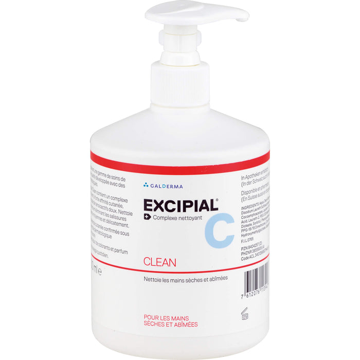 Excipial Clean Flüssig-Syndet Seife für trockene und strapazierte Hände, 500 ml Lösung