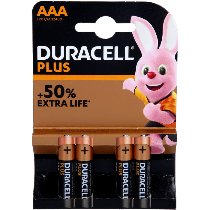 Batterie Micro LR03 AAA MN2400 DURACELL PLUS, 4 St