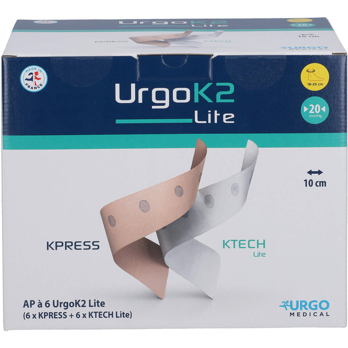 UrgoK2 Lite Kompr.Syst.10cm Knoechelumf.18-25cm, 6 St BIN