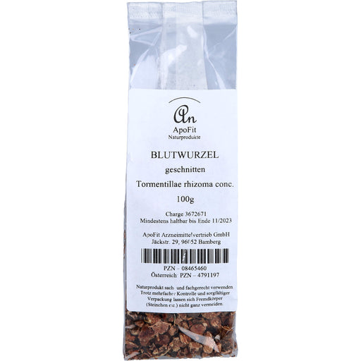 ApoFit Blutwurzel geschnitten, 100 g Tee