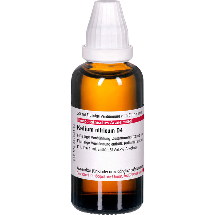 Kalium nitricum D4 DHU Dilution, 50 ml Lösung