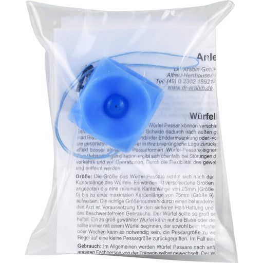 Arabin Würfelpessar mit Innenknopf Gr. 2, 1 St 