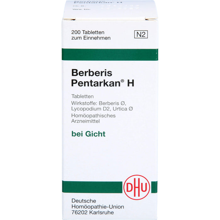 Berberis Pentarkan  H Tabletten, 200 St. Tabletten