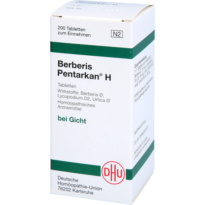 Berberis Pentarkan  H Tabletten, 200 St. Tabletten