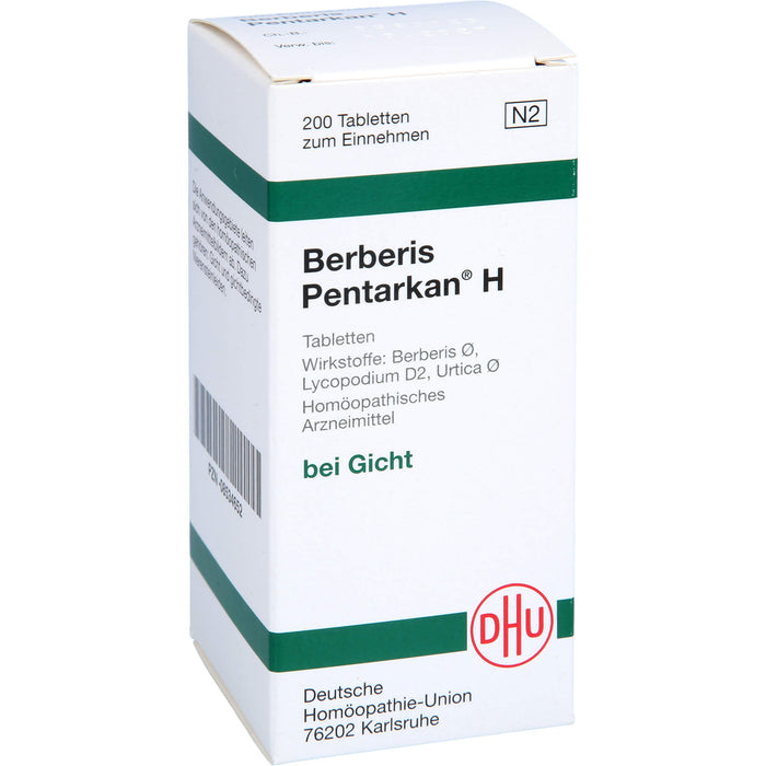 Berberis Pentarkan  H Tabletten, 200 St. Tabletten
