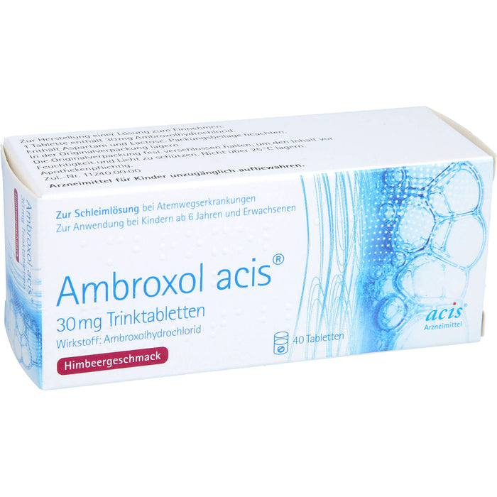 Ambroxol acis® 30 mg Trinktabletten, Tabletten, 40 St. Tabletten