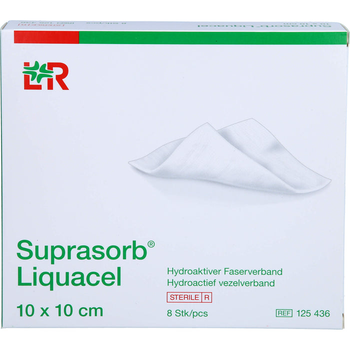 Suprasorb Liquacel 5x5cm Hydroakt. Faserverband, 8 St VER