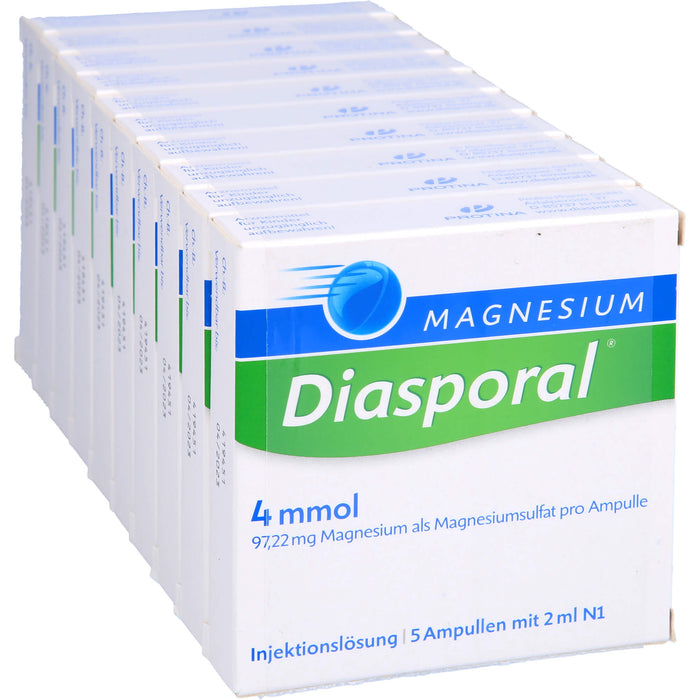 Magnesium-Diasporal 4mmol Injektionslösung gegen Krämpfe und Verspannungen, 50 ml Lösung
