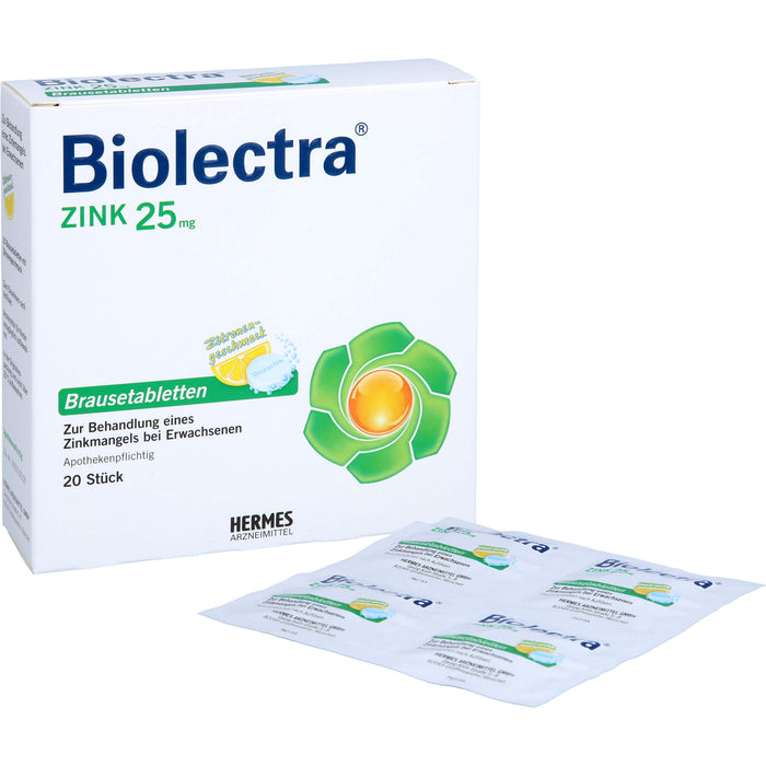Biolectra Zink, 25 mg, Brausetabletten, 20 St BTA