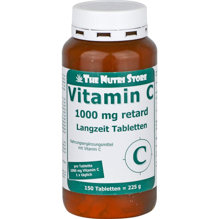 The Nutri Store Vitamin C 1000 mg retard Langzeit Tabletten, 150 St. Tabletten