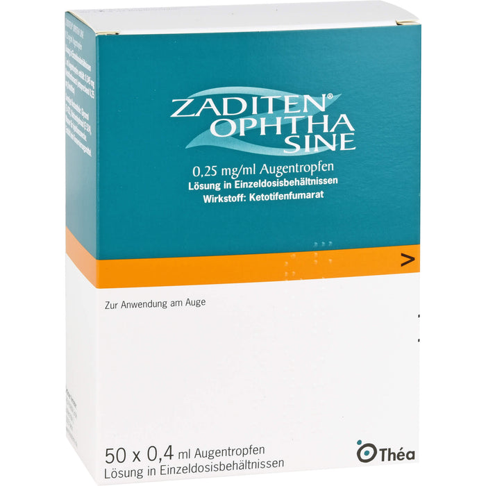 Zalerg ophtha sine 0,25 mg/ml kohlpharma Augentropfen in Einzeldosisbehältnissen, 50 St EDP