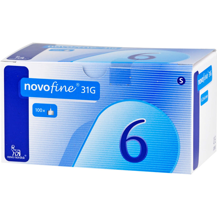 Novofine 6 Kanuelen 0,25x6mm, 100 St KAN