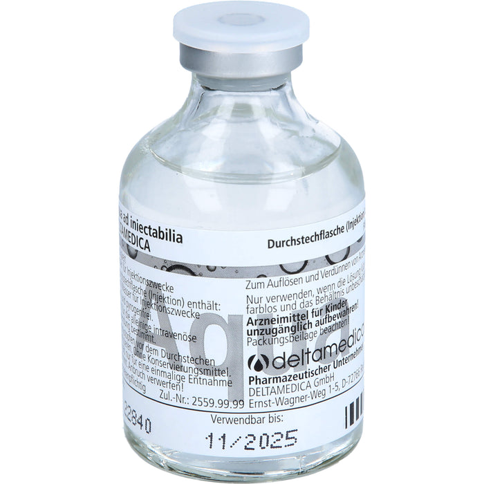 DELTAMEDICA Aqua ad injectabilia (Wasser für Injektionszwecke), 1000 ml Lösung