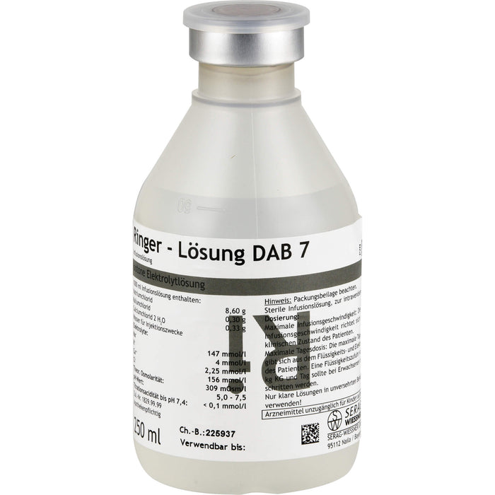 SERAG-WIESSNER Ringer-Lösung DAB 7 Infusionslösung, 250 ml Lösung